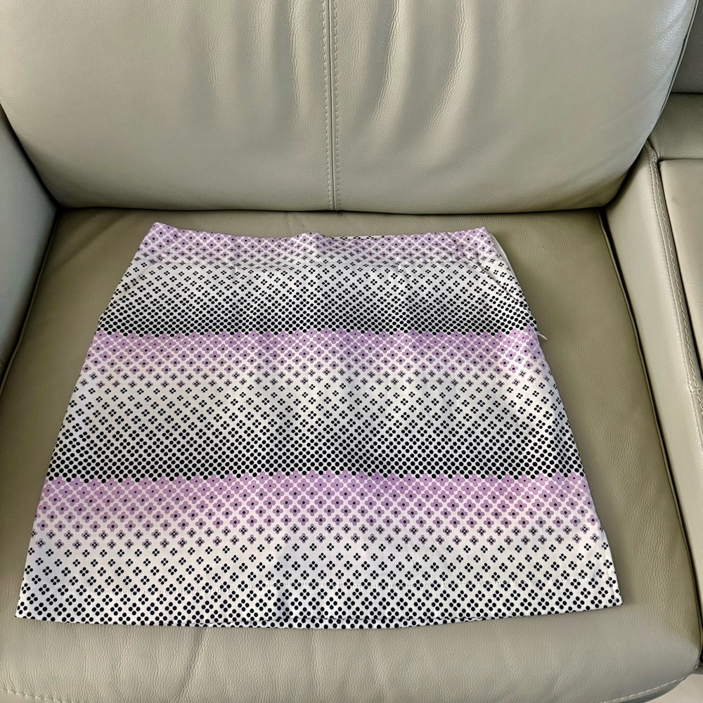 Elegant Purple and Black Patterned Golf Skort